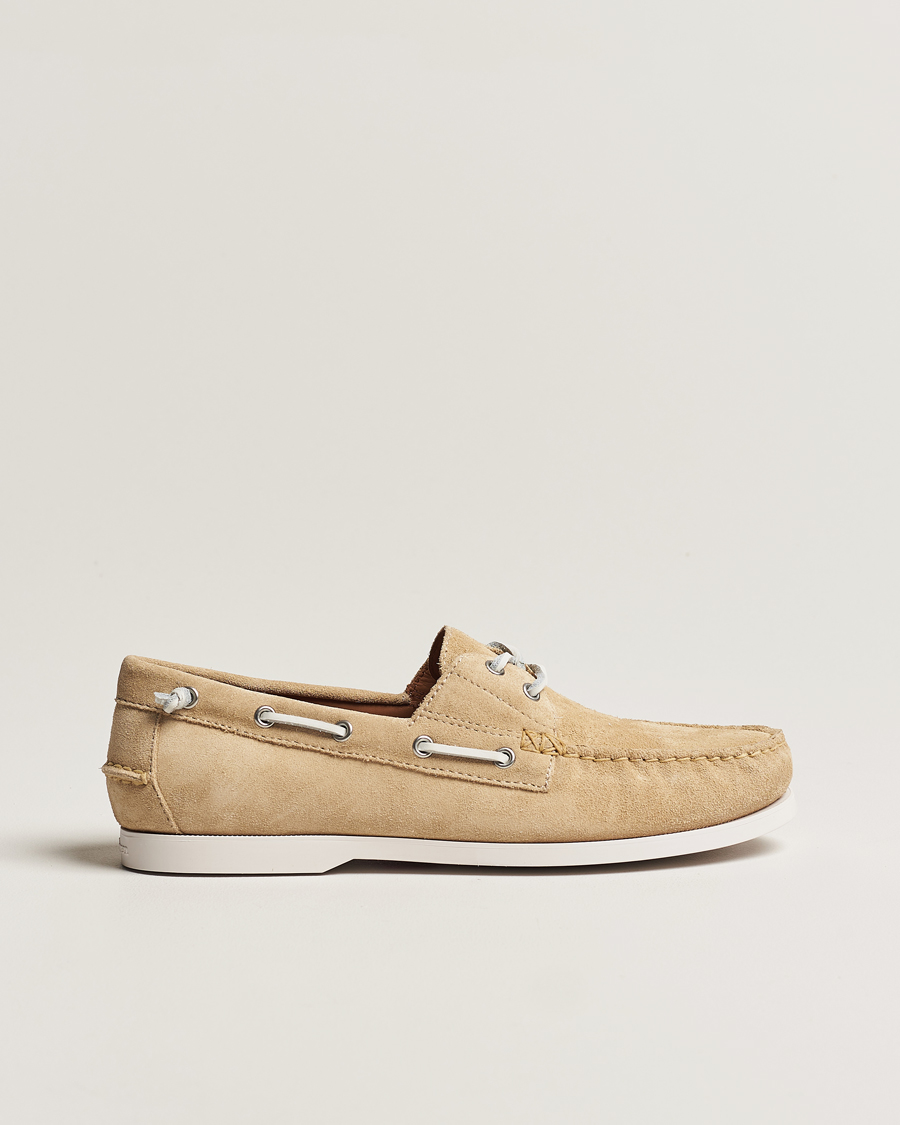 Men | Polo Ralph Lauren Merton Suede Boat Shoe Bone | Polo Ralph Lauren | Merton Suede Boat Shoe Bone