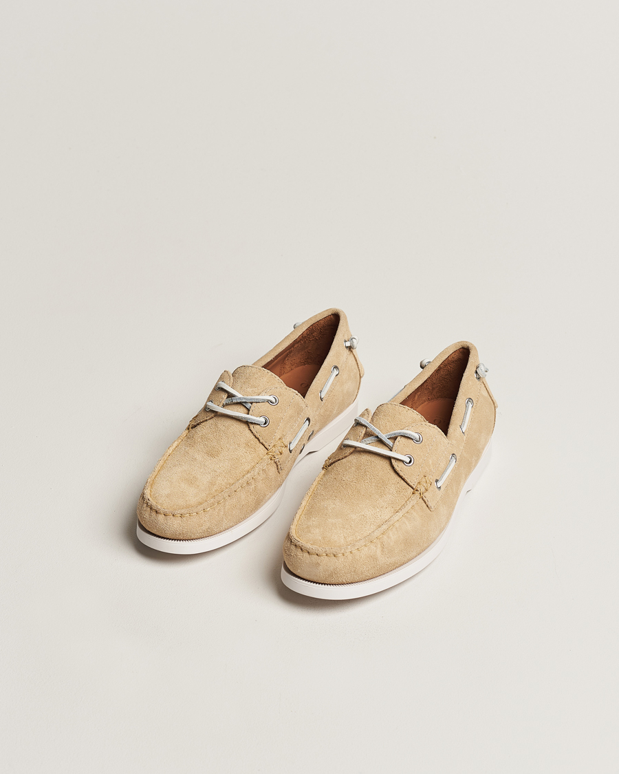 Men | Polo Ralph Lauren Merton Suede Boat Shoe Bone | Polo Ralph Lauren | Merton Suede Boat Shoe Bone