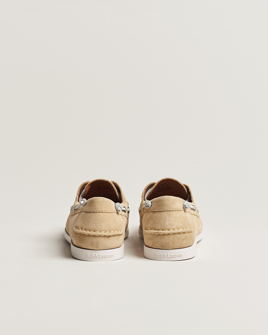 Men | Polo Ralph Lauren Merton Suede Boat Shoe Bone | Polo Ralph Lauren | Merton Suede Boat Shoe Bone