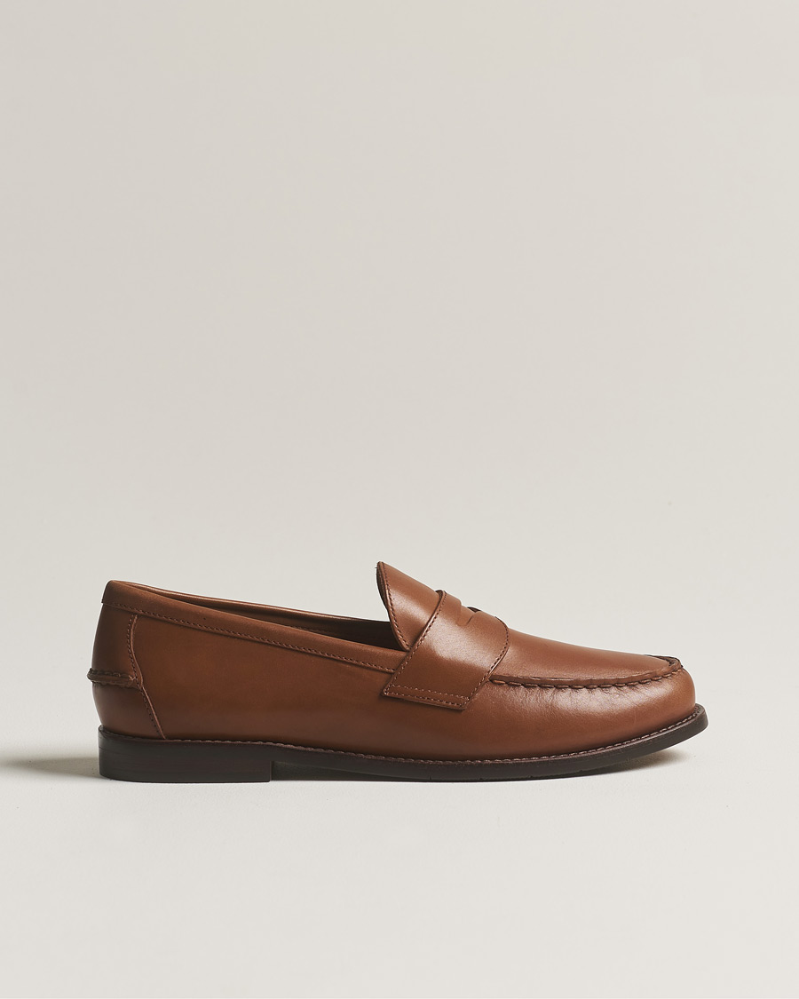 Men | Loafers | Polo Ralph Lauren | Leather Penny Loafer Tan