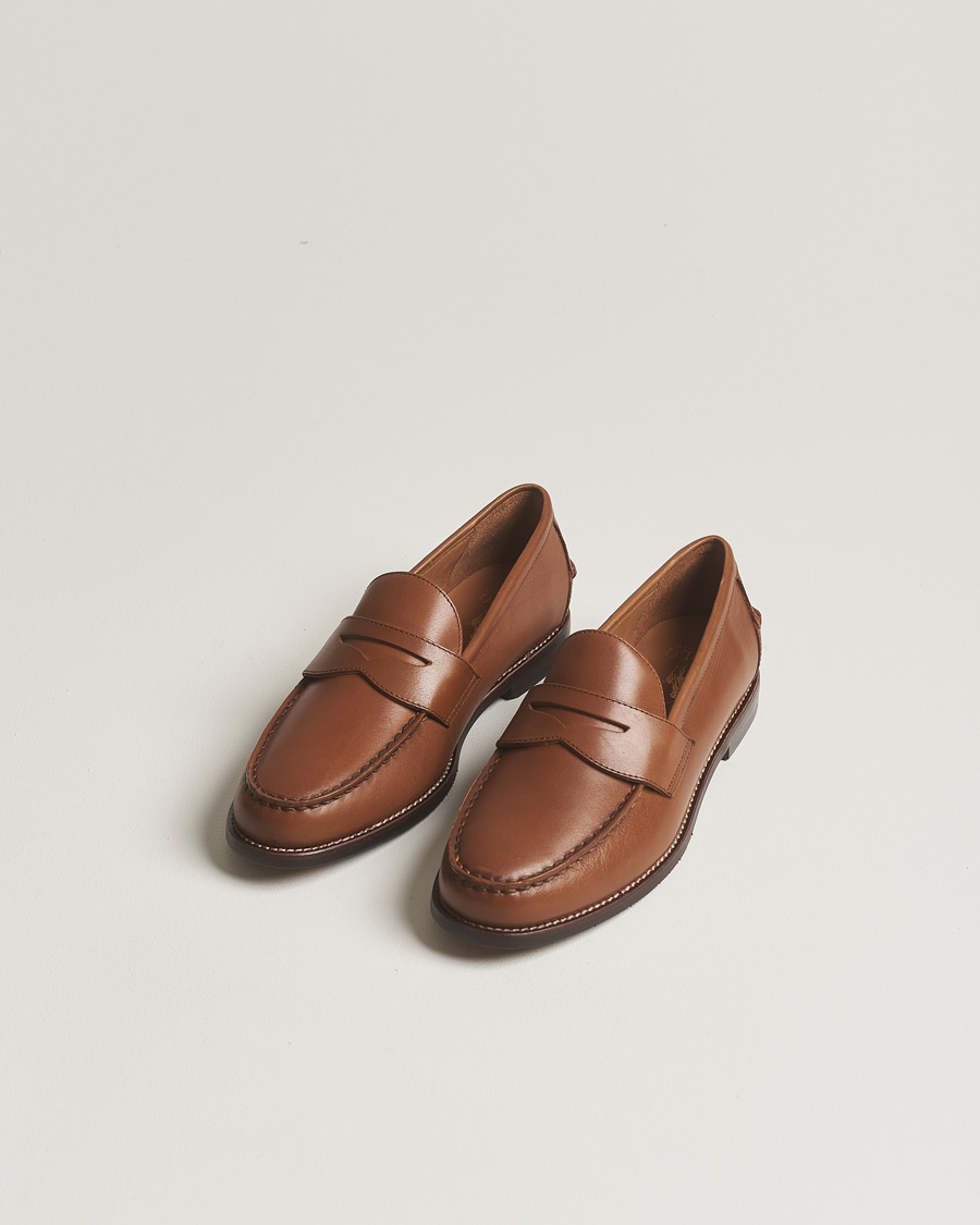 Men | Loafers | Polo Ralph Lauren | Leather Penny Loafer Tan