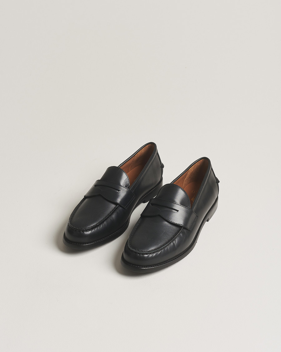 Men | Loafers | Polo Ralph Lauren | Alston Penny Loafers Black Calf