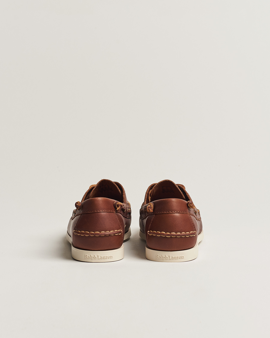 Men | Boat Shoes | Polo Ralph Lauren | Merton Leather Boat Shoe Tan