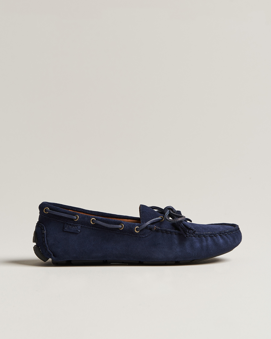Men | Moccasins | Polo Ralph Lauren | Anders Suede Car Shoe Hunter Navy