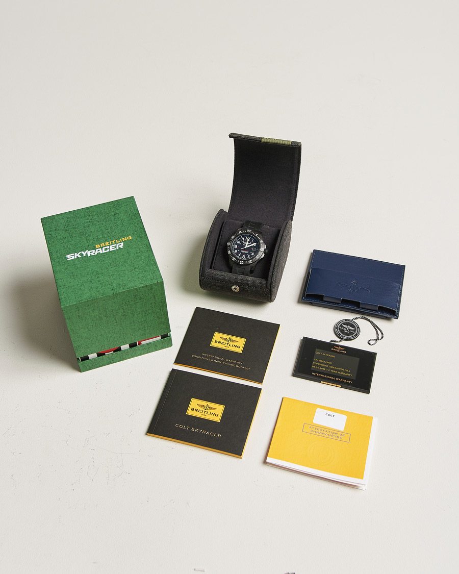 Men | Breitling Pre-Owned Colt Skyracer X74320E4 Steel Black | Breitling Pre-Owned | Colt Skyracer X74320E4 Steel Black
