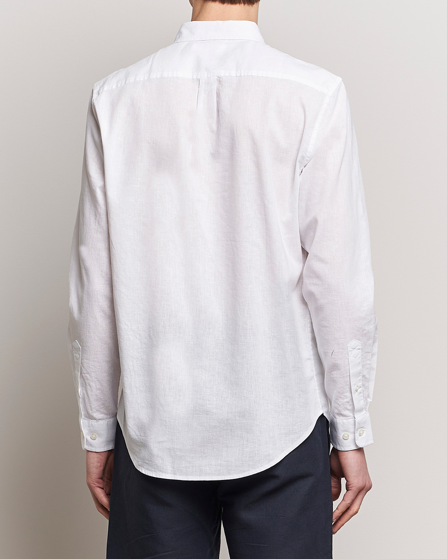 Men | Shirts | Samsøe Samsøe | Liam Linen/Cotton Shirt White