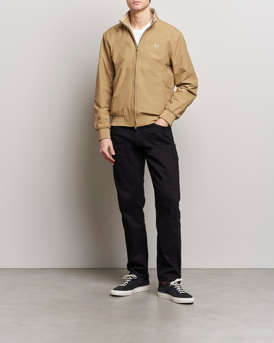 Men | Coats & Jackets | Fred Perry | Brentham Jacket Warm Stone