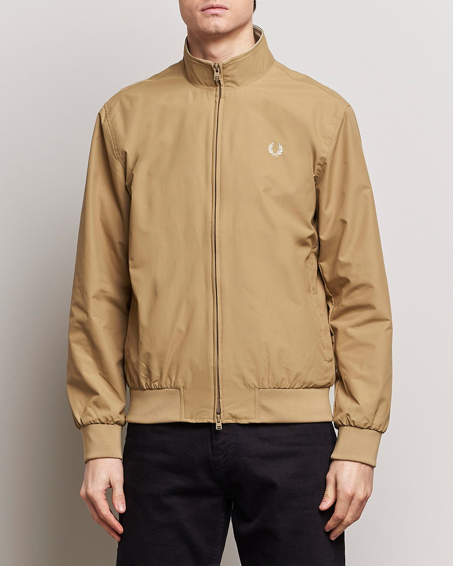 Men | Coats & Jackets | Fred Perry | Brentham Jacket Warm Stone