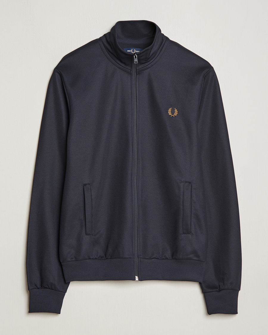 Men | Sweaters & Knitwear | Fred Perry | Track Jacket Navy