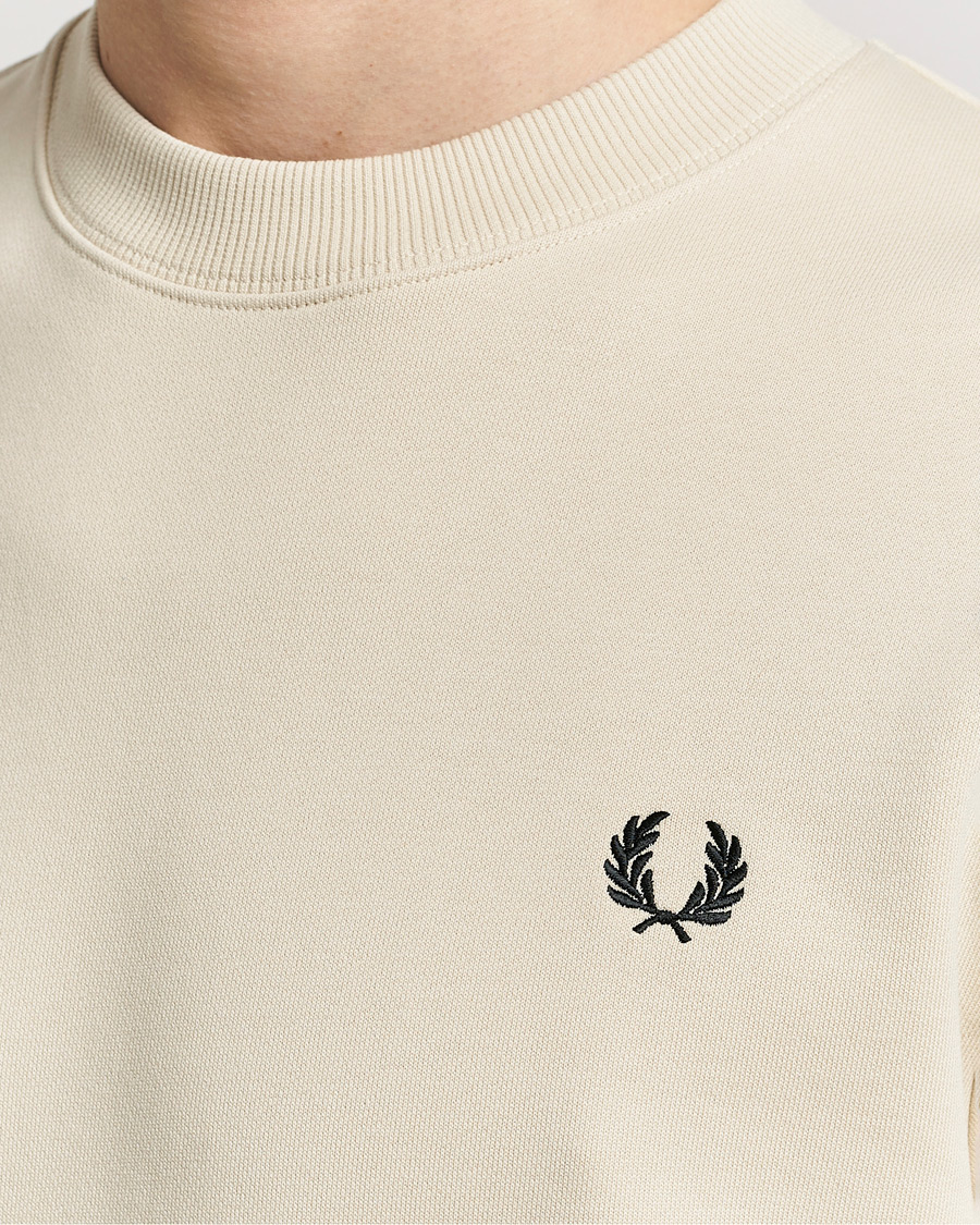 Men | Sweaters & Knitwear | Fred Perry | Crew Neck Sweatshirt Oatmeal