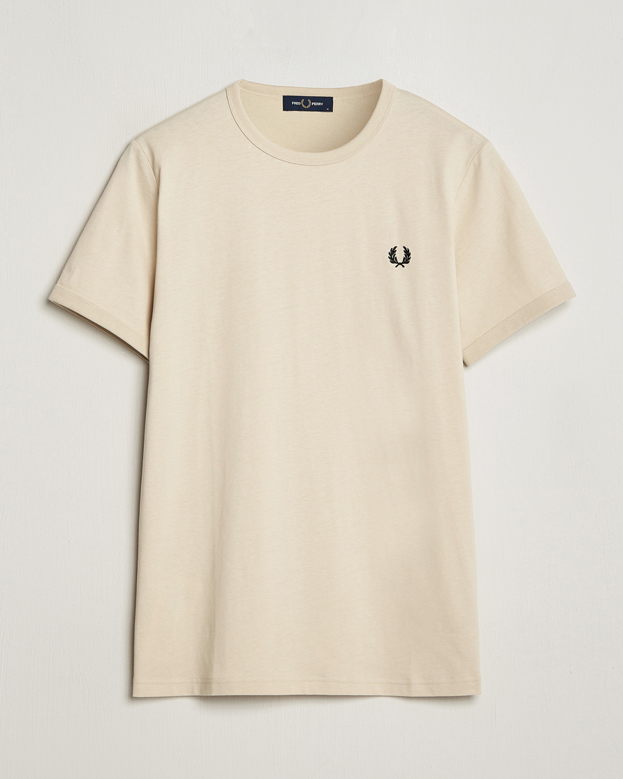 Men | T-Shirts | Fred Perry | Ringer T-Shirt Oatmeal