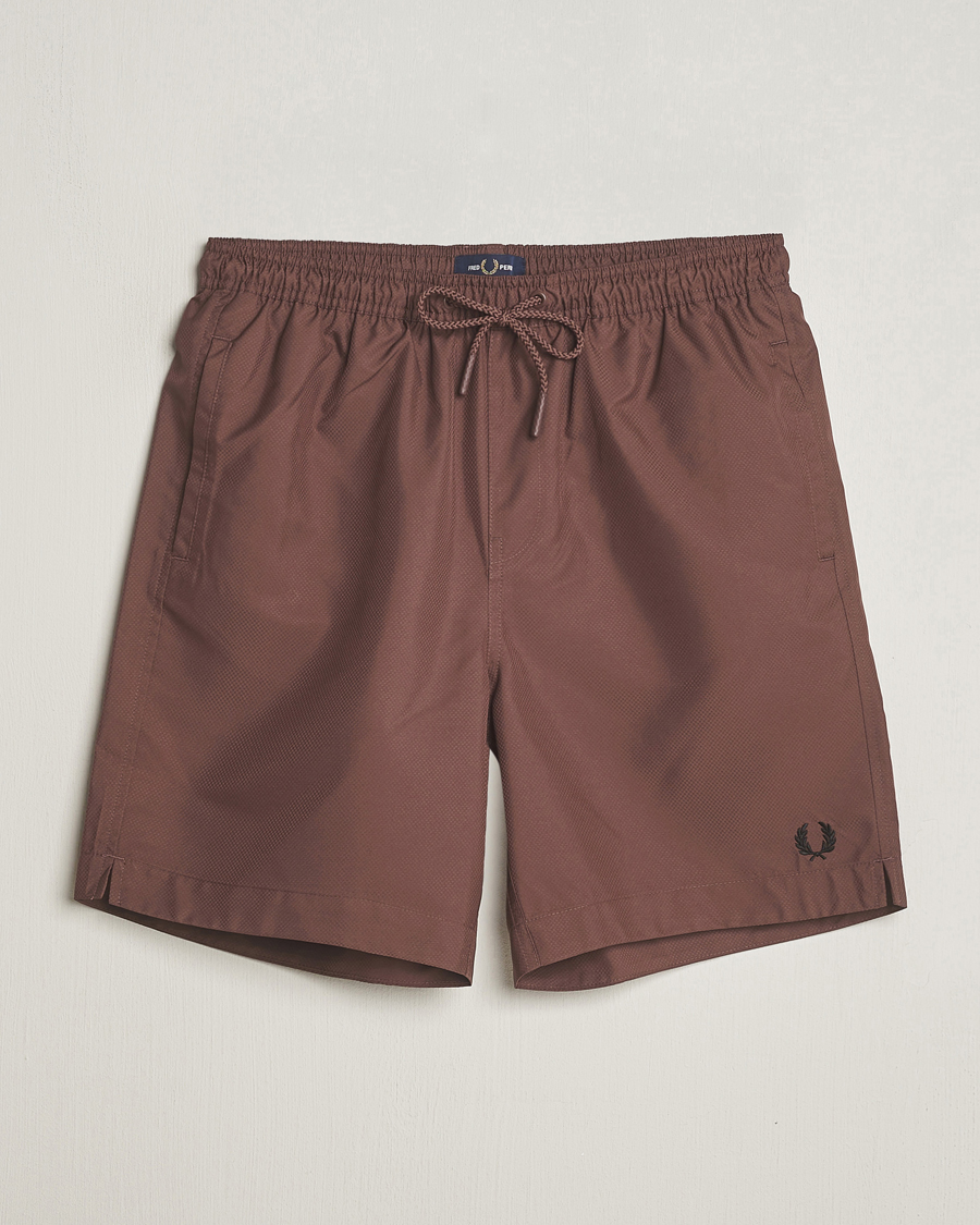 Men | Swimwear | Fred Perry | Classic Swimshorts Brick Red
