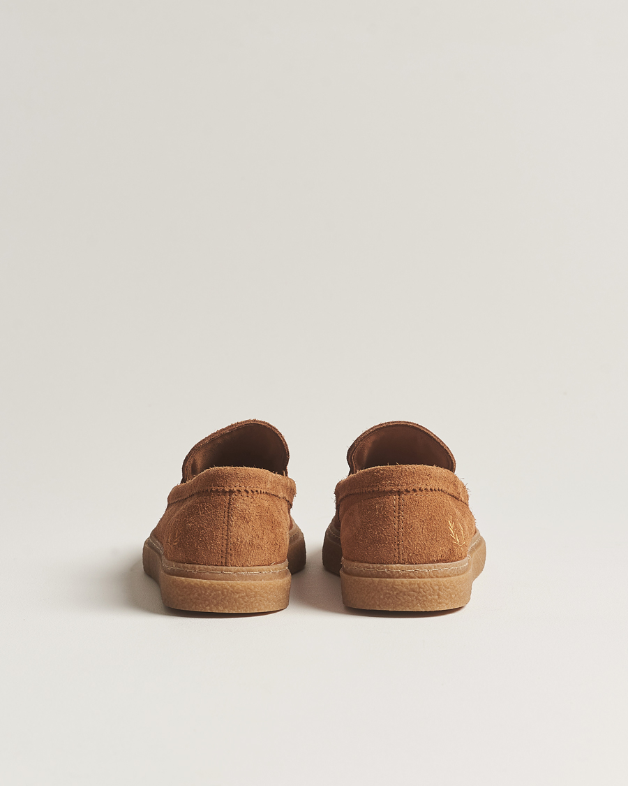 Men | Fred Perry Dawson Suede Tassel Loafer Dark Caramel | Fred Perry | Dawson Suede Tassel Loafer Dark Caramel