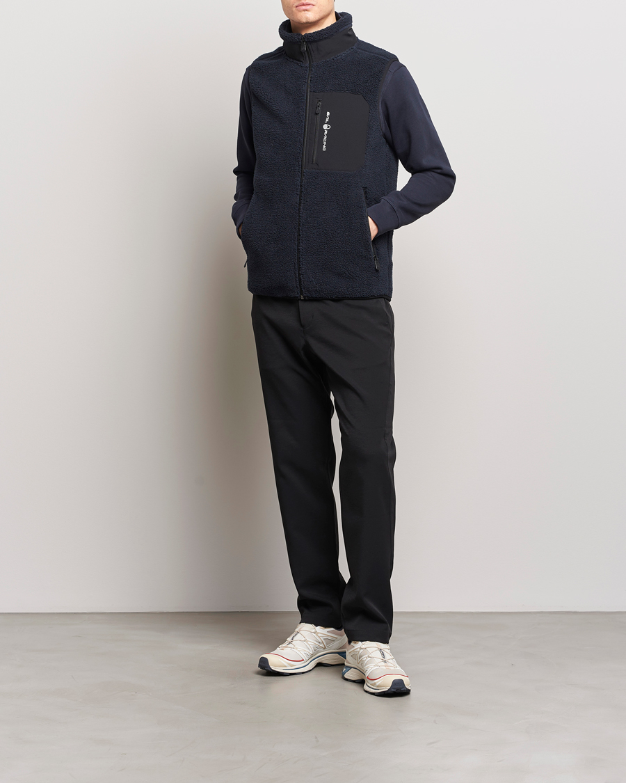 Men | Gilets | Sail Racing | Bowman Pile Zip Vest Dark Navy