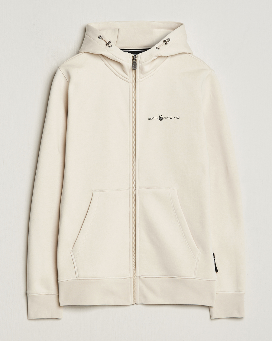 Men | Sweaters & Knitwear | Sail Racing | Bowman Full Zip Hoodie Ivory