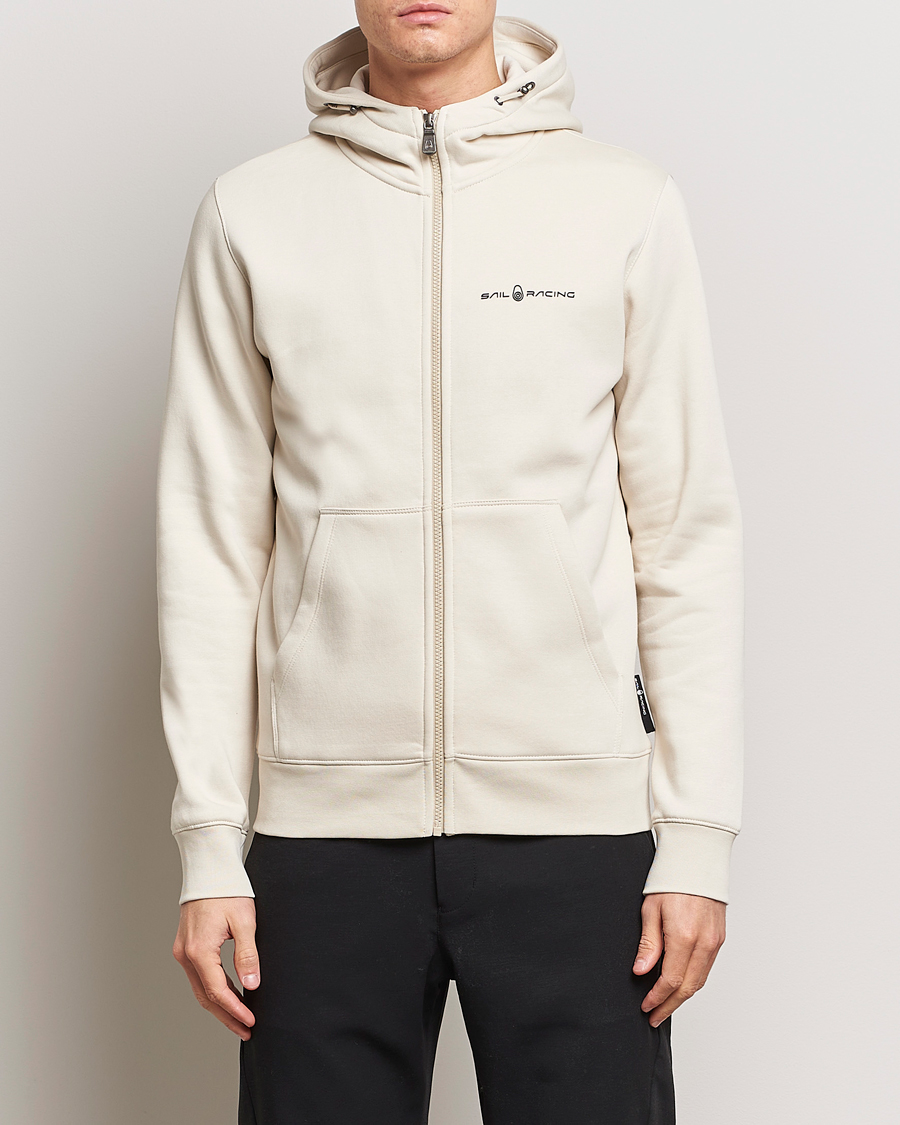 Men | Sweaters & Knitwear | Sail Racing | Bowman Full Zip Hoodie Ivory