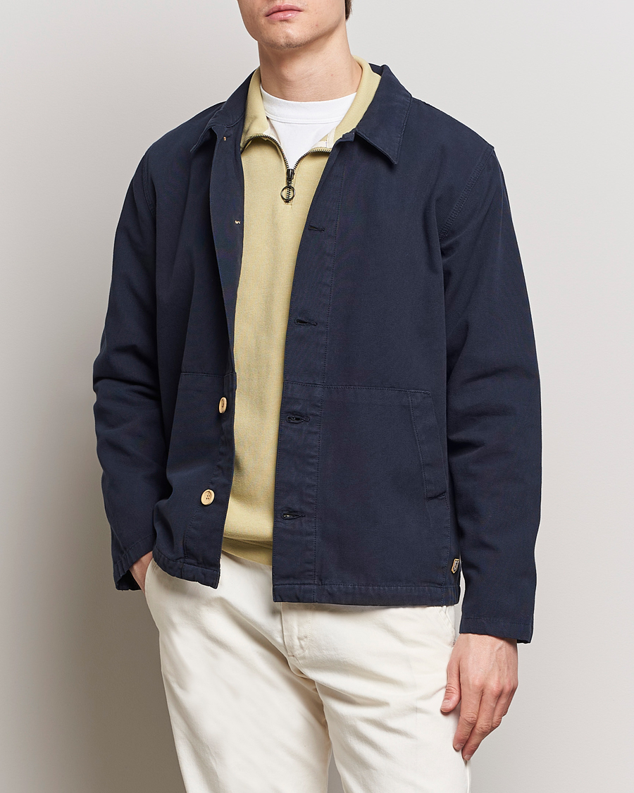 Men | Shirts | Armor-lux | Veste Pecheur Heritage Overshirt Deep Marine