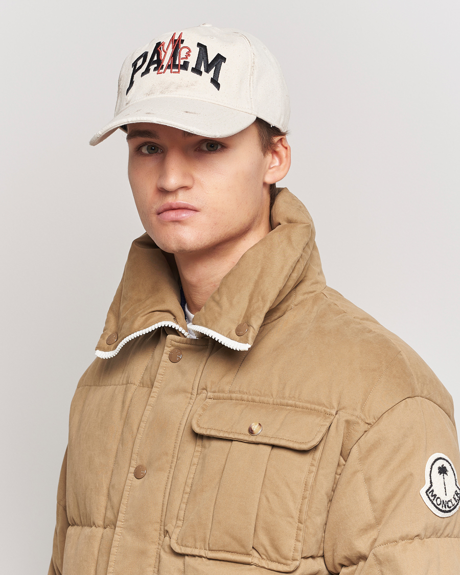 Men | Moncler Genius Lettering Baseball Cap Off White | Moncler Genius | Lettering Baseball Cap Off White
