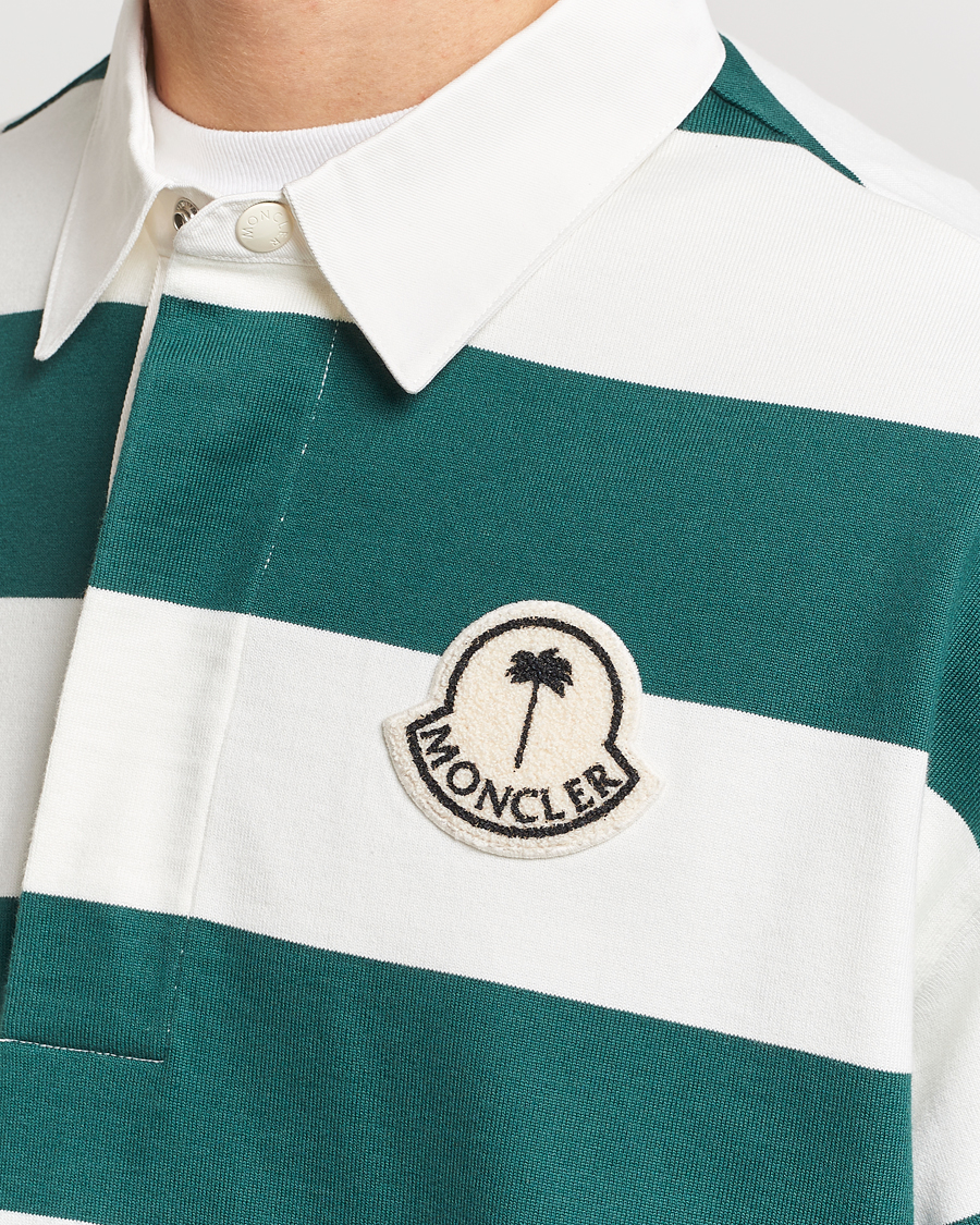 Men | Sweaters & Knitwear | Moncler Genius | Long Sleeve Rugby White/Green