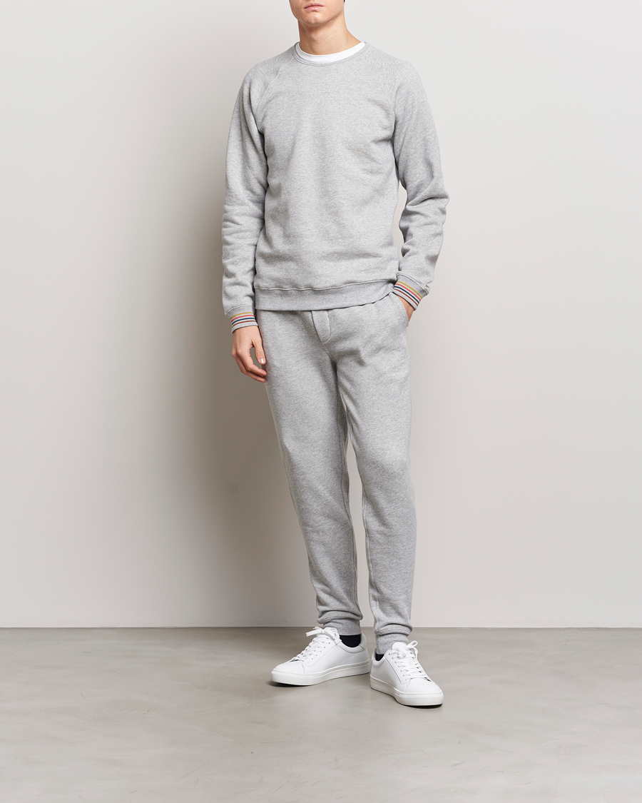 Men | Trousers | Paul Smith | Artist Rib Sweatpants Grey Melange