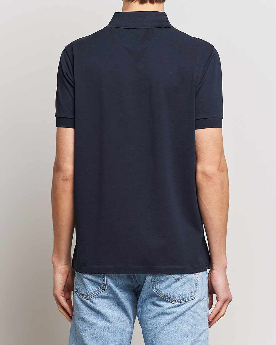 Men | Polo Shirts | Paul Smith | Placket Stripe Polo Navy