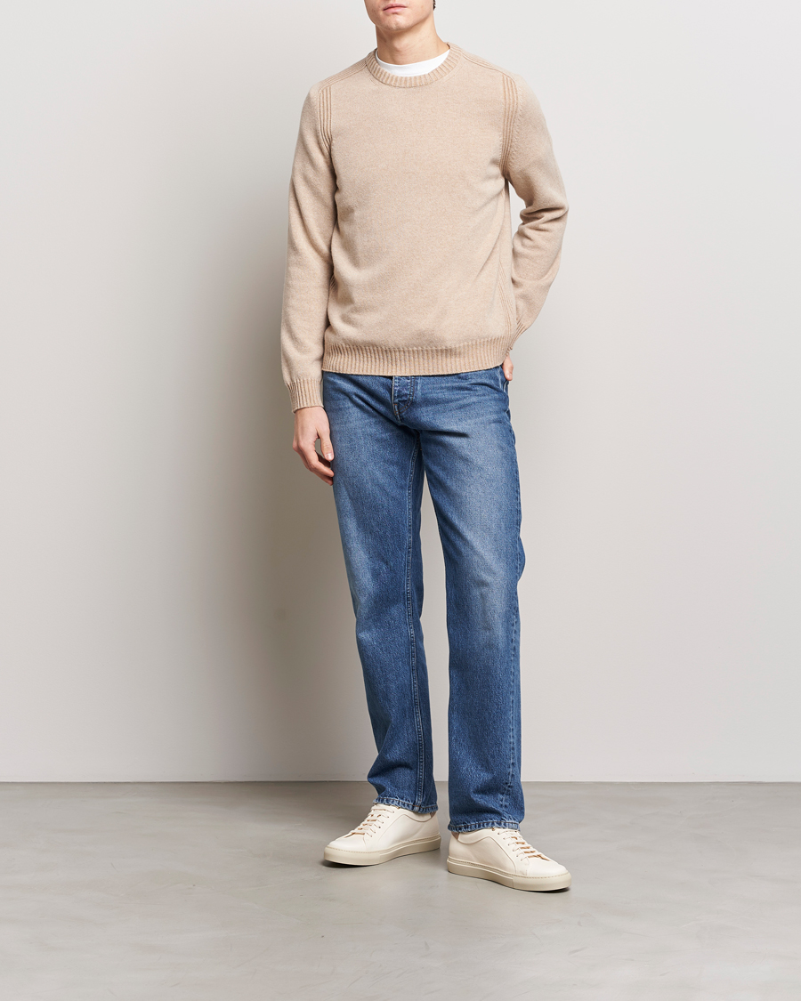 Men | Sweaters & Knitwear | Paul Smith | Lambswool Crew Neck Sweater Beige Melange