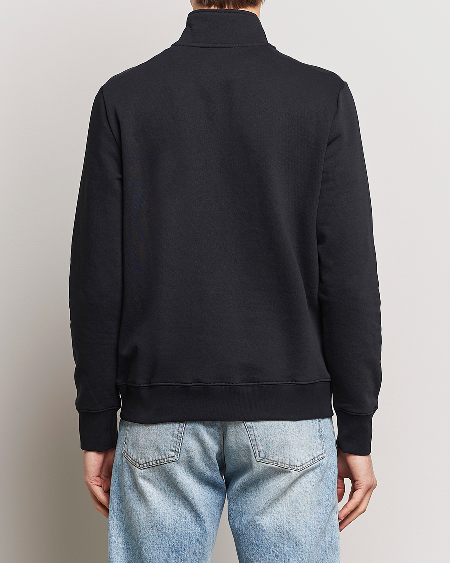 Men | Sweaters & Knitwear | PS Paul Smith | Zebra Organic Cotton Sweat Half Zip Black