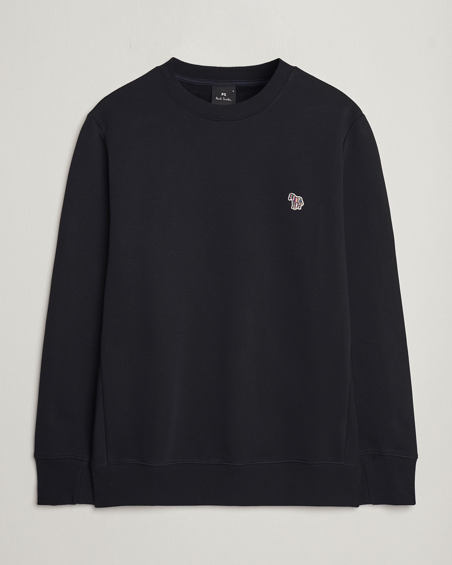 Men | Sweaters & Knitwear | PS Paul Smith | Zebra Organic Cotton Sweatshirt Black