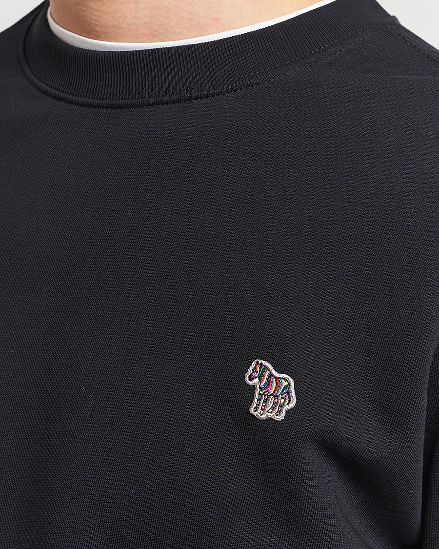 Men | Sweaters & Knitwear | PS Paul Smith | Zebra Organic Cotton Sweatshirt Black