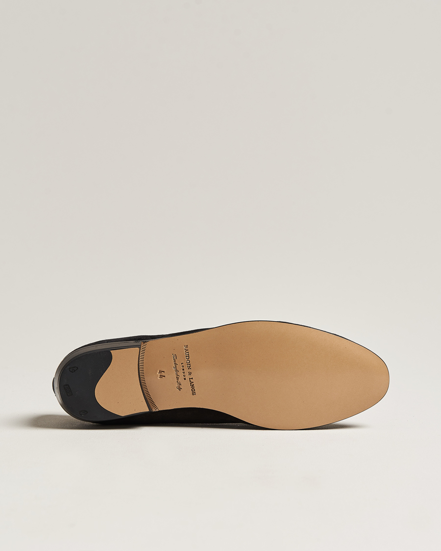 Men | Loafers | Baudoin & Lange | Sagan Classic Loafers Black Suede