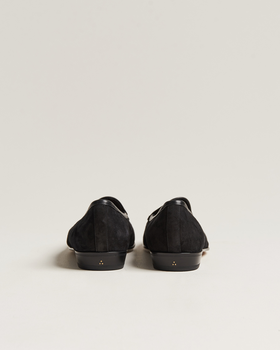 Men | Loafers | Baudoin & Lange | Sagan Classic Loafers Black Suede