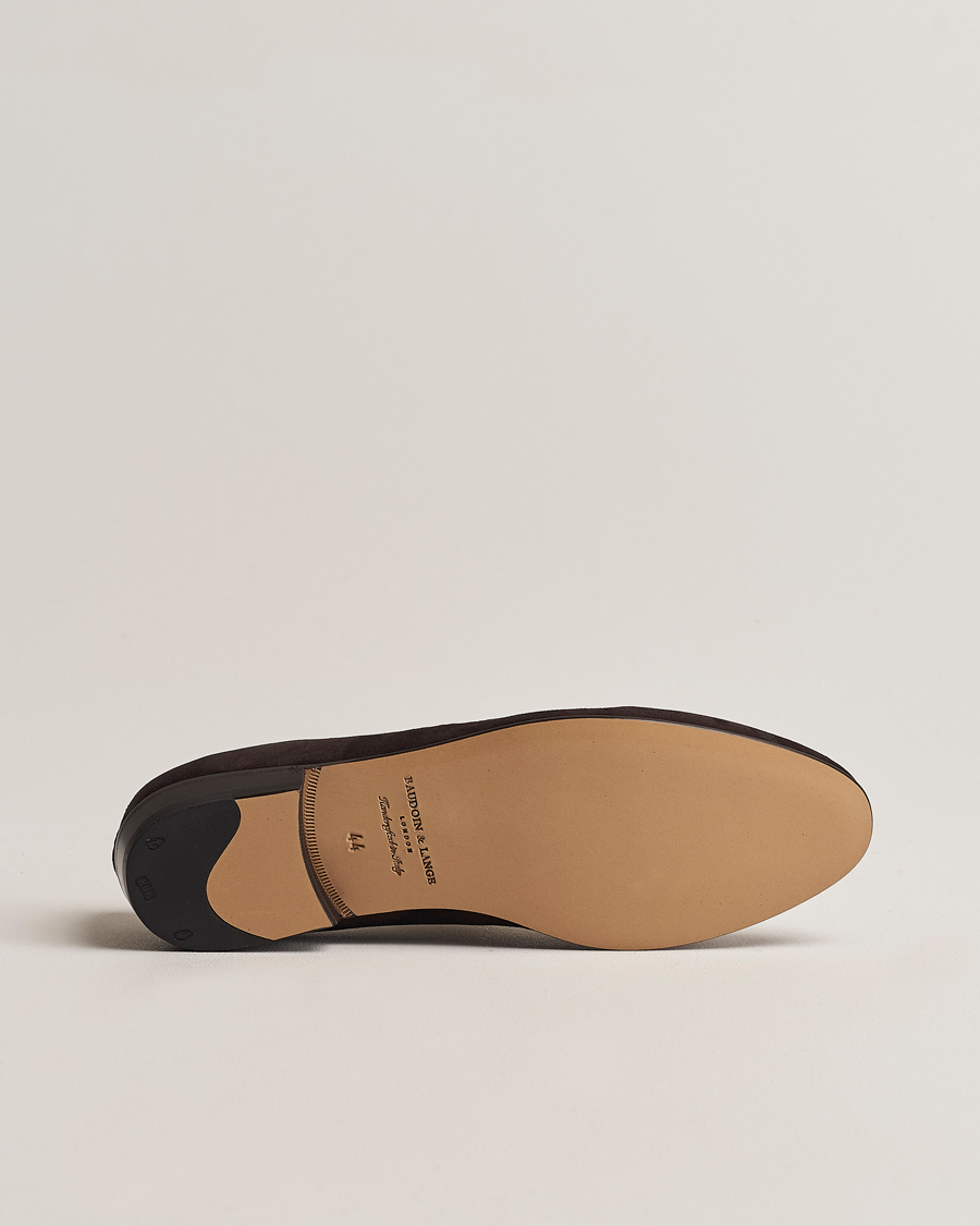 Men | Loafers | Baudoin & Lange | Sagan Classic Loafers Dark Brown Suede