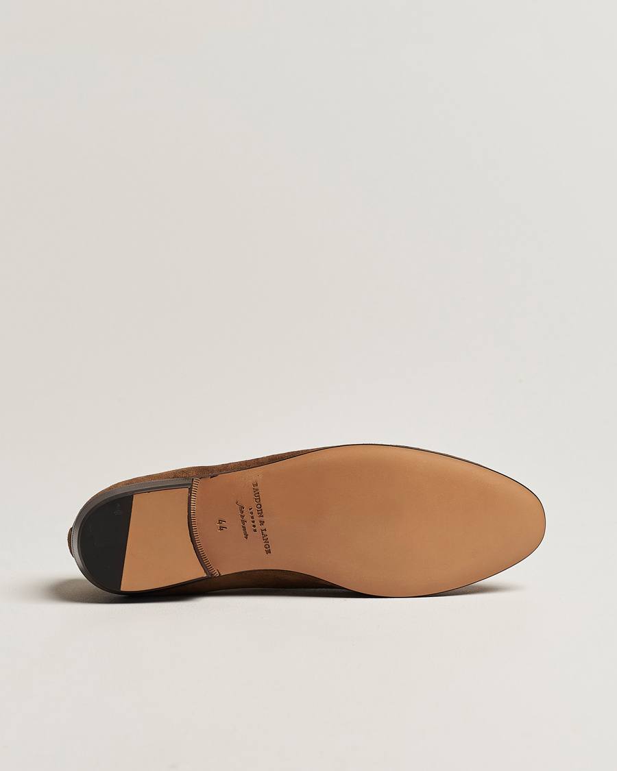 Men | Loafers | Baudoin & Lange | Sagan Classic Tassel Loafers Tan Suede