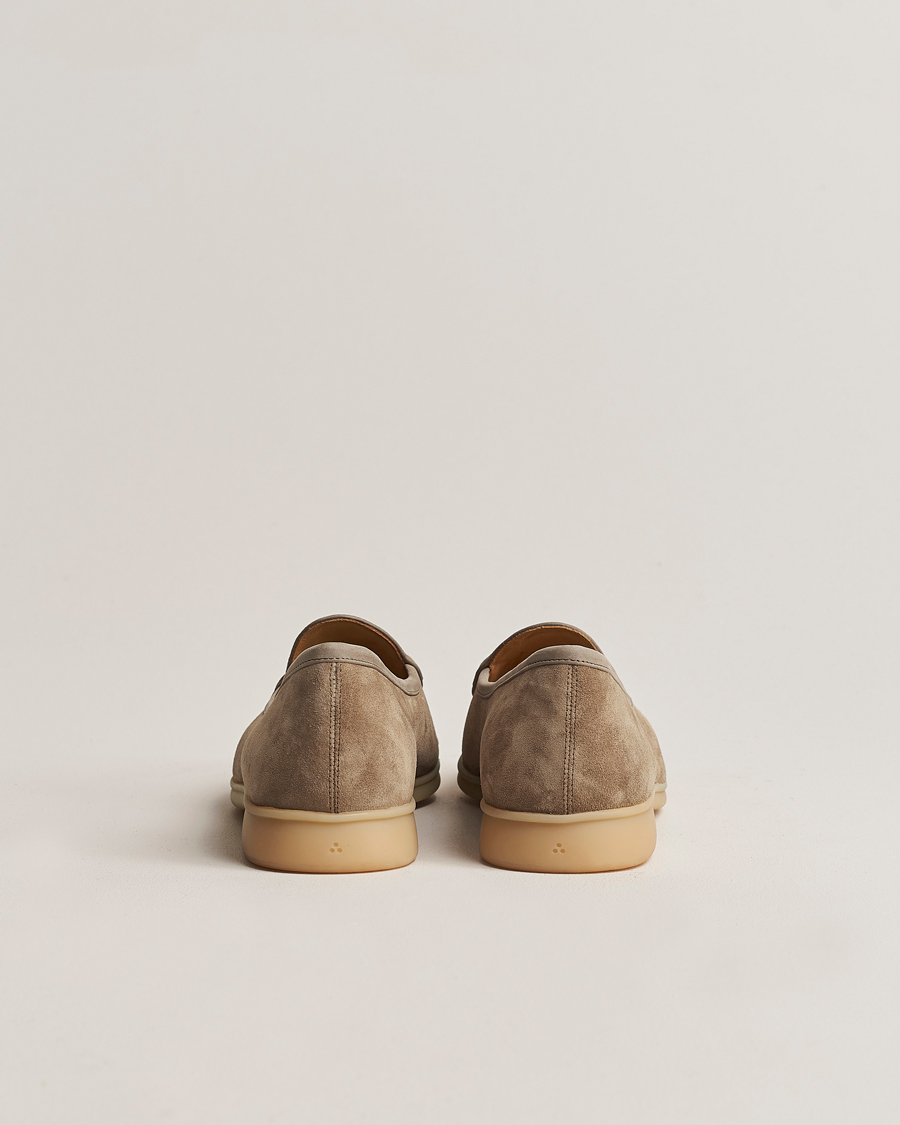 Men | Loafers | Baudoin & Lange | Stride Loafers Taupe Suede