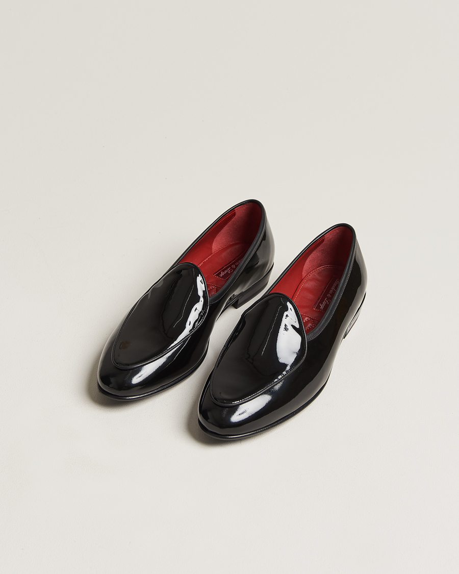 Men | Baudoin & Lange Sagan Patent Loafers Black Calf | Baudoin & Lange | Sagan Patent Loafers Black Calf