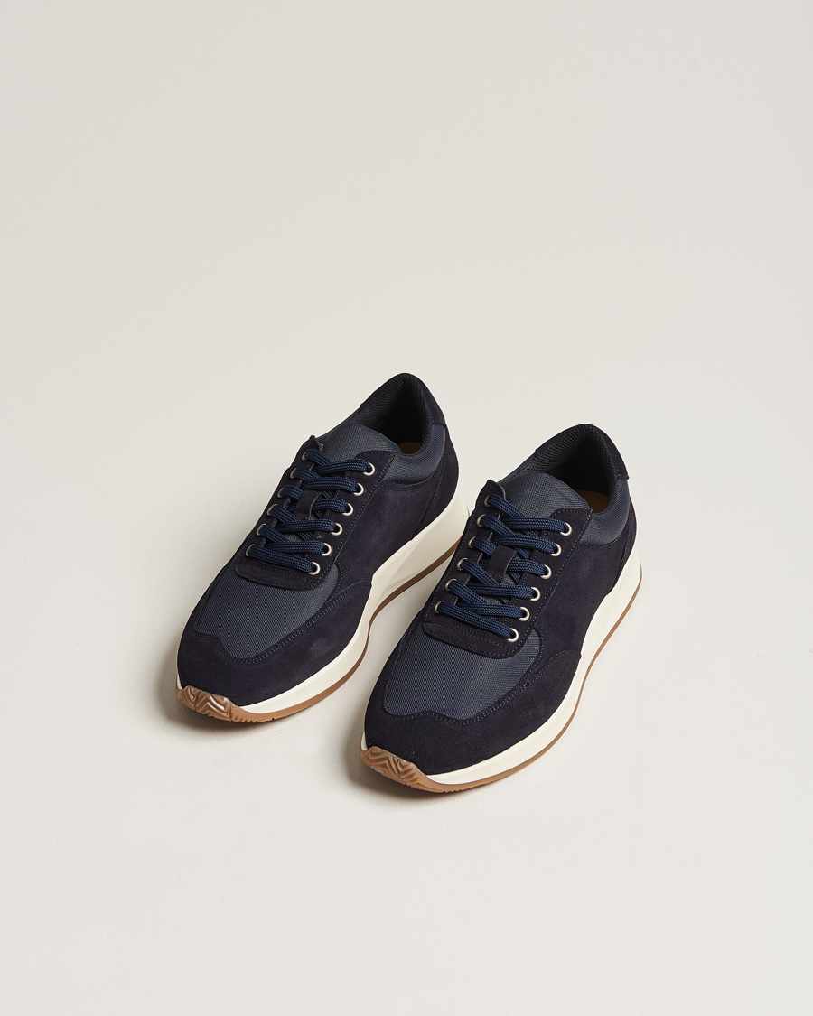 Men | Sneakers | Myrqvist | Stensund Running Sneaker Navy Suede