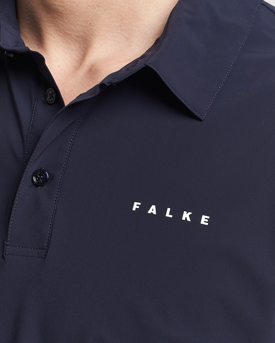 Men | Polo Shirts | Falke Sport | Falke Performance Polo Shirt Space Blue