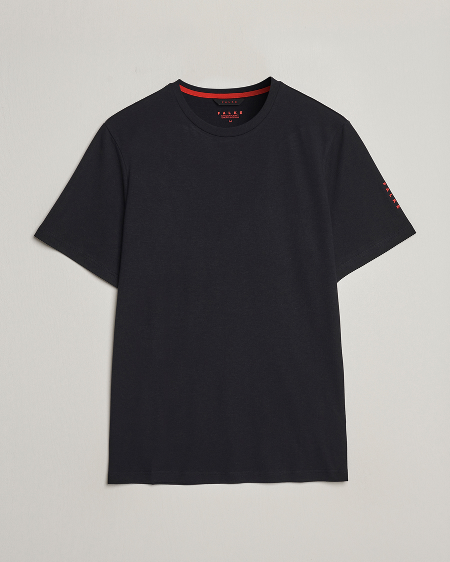 Men | T-Shirts | Falke | Core Running T-Shirt Black