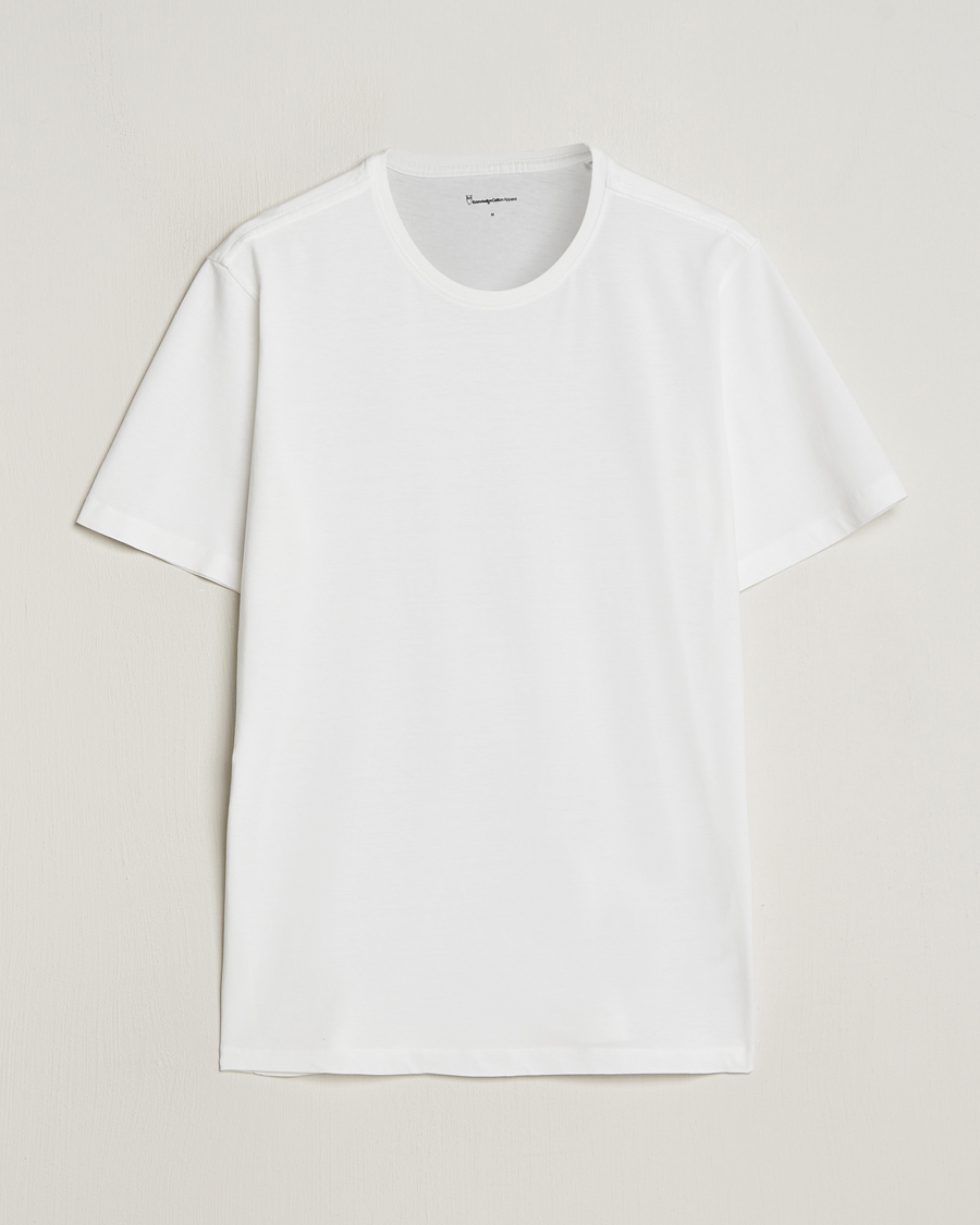 Men | T-Shirts | KnowledgeCotton Apparel | Agnar Basic T-Shirt Bright White