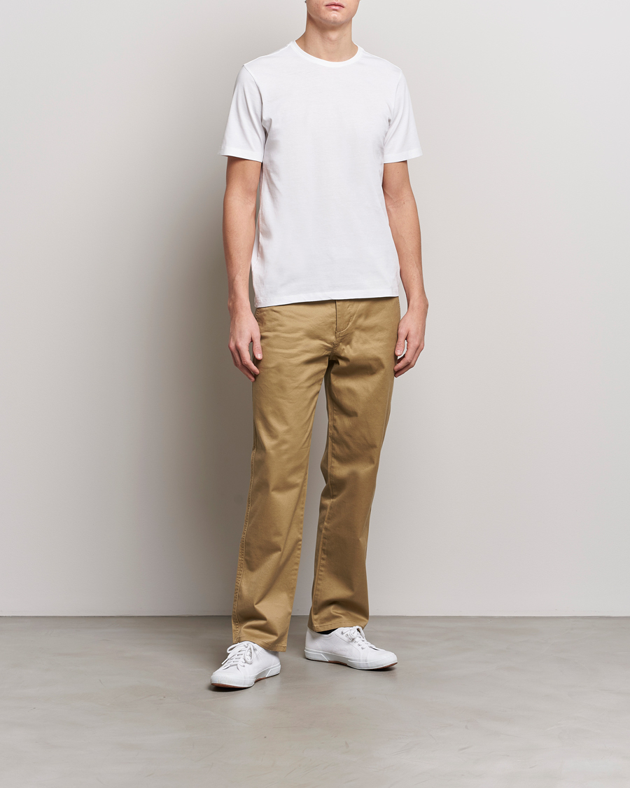 Men | T-Shirts | KnowledgeCotton Apparel | Agnar Basic T-Shirt Bright White