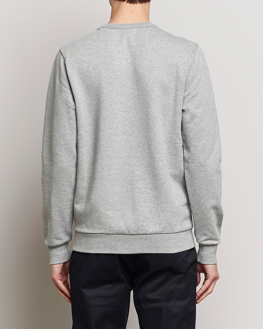 Men | Sweaters & Knitwear | KnowledgeCotton Apparel | Erik Badge Sweatshirt Grey Melange