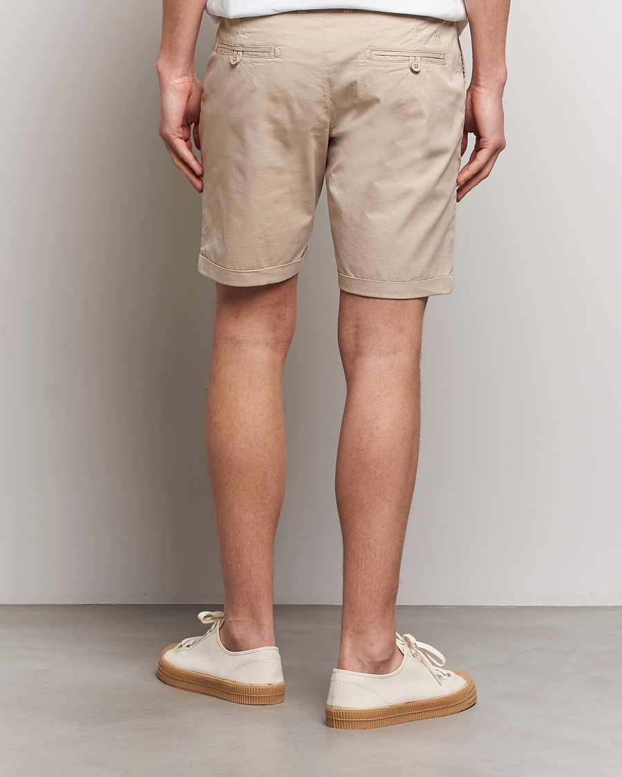 Men | Shorts | KnowledgeCotton Apparel | Regular Chino Poplin Shorts Light Feather Grey