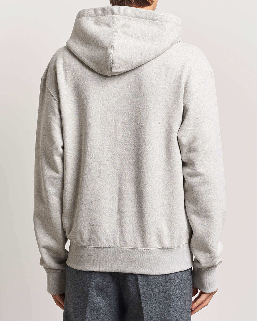 Men | Sweaters & Knitwear | Jil Sander | Small Logo Cotton Hoodie Light Grey