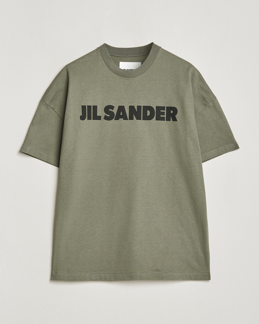 Men | T-Shirts | Jil Sander | Printed Logo T-Shirt Thyme Green