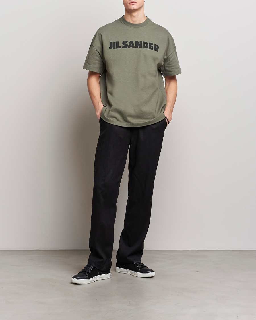 Men | T-Shirts | Jil Sander | Printed Logo T-Shirt Thyme Green