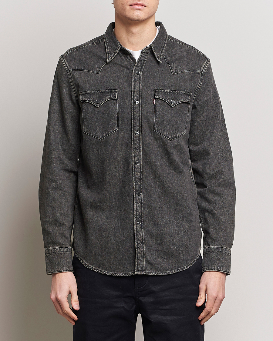 Men | Shirts | Levi's | Barstow Western Standard Shirt Washed Black