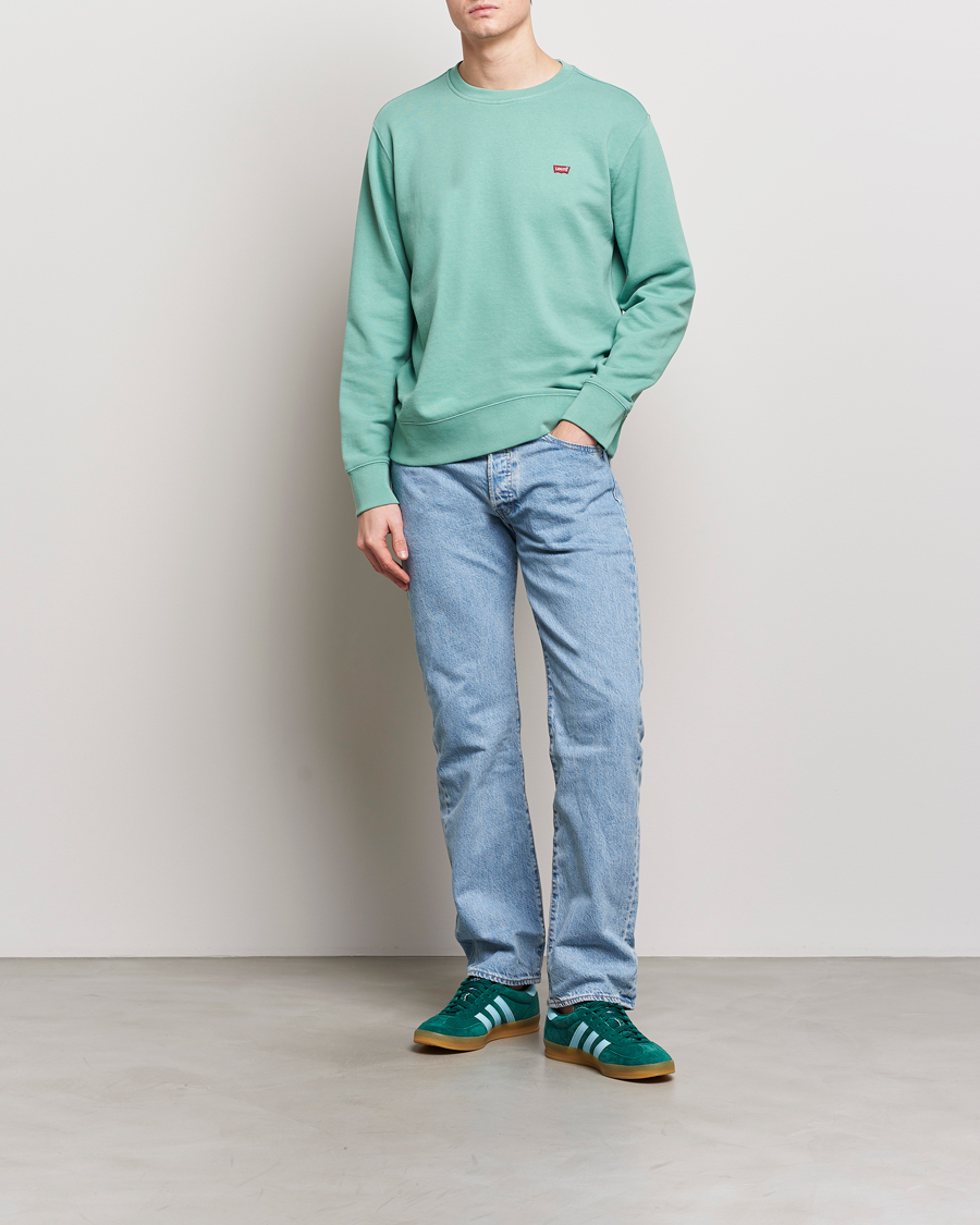 Men | Sweaters & Knitwear | Levi's | Original Crew Neck Sweatshirt Feldspar Green