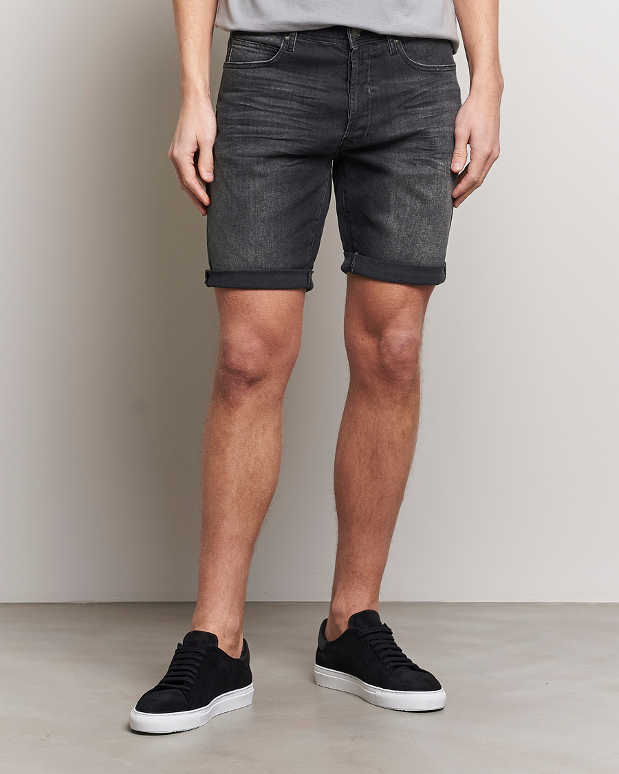 Men | Shorts | Replay | RBJ981 Super Stretch Bio Denim Shorts Washed Black