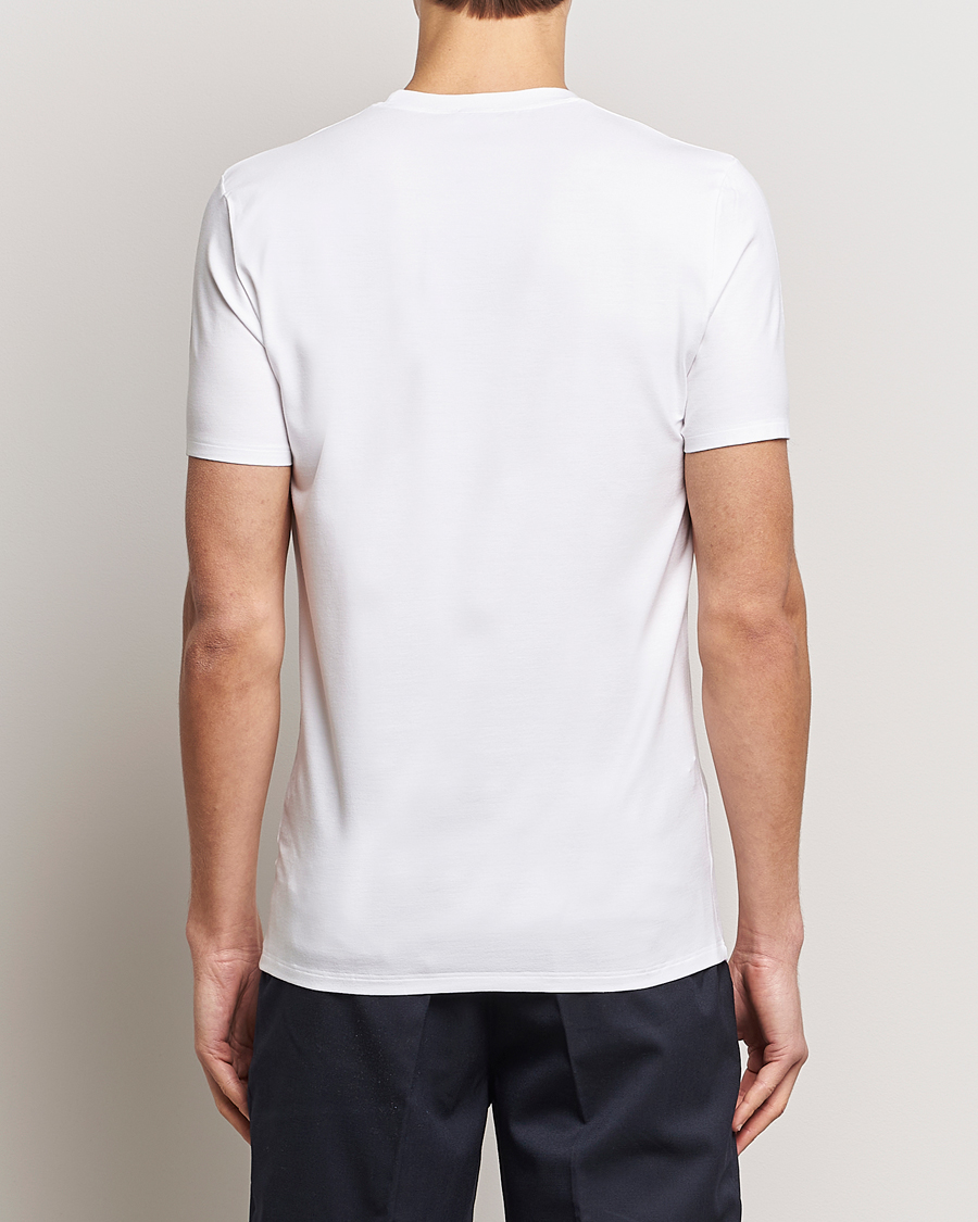 Men | T-Shirts | Zimmerli of Switzerland | Pureness Modal Crew Neck T-Shirt White