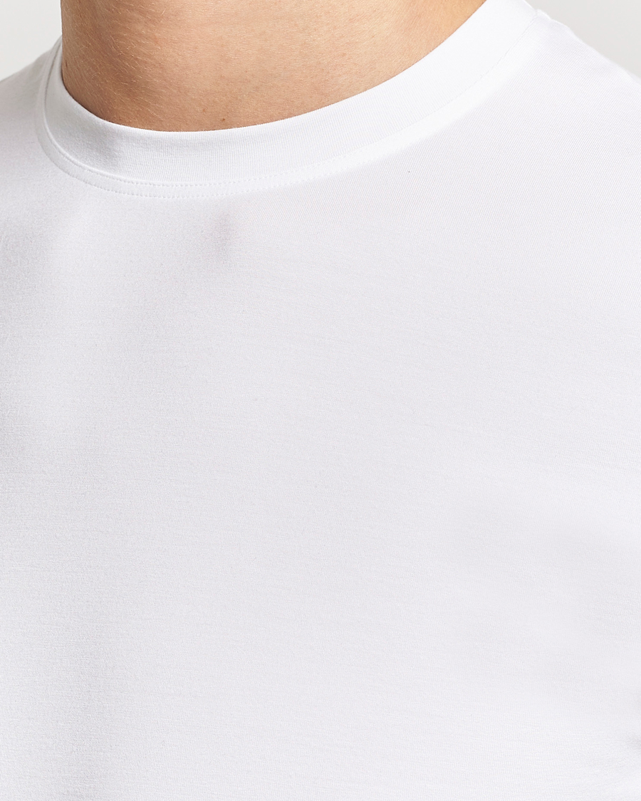 Men | T-Shirts | Zimmerli of Switzerland | Pureness Modal Crew Neck T-Shirt White
